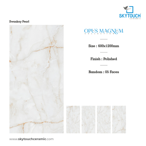 Offre Spéciale design moderne 60x60 60x1200 carreaux de céramique brillants standard marbre blanc porcelaine intérieur extérieur utilisation sol mosaïque - Product Image 3