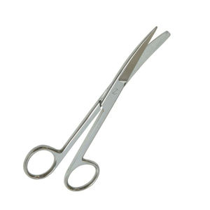 La mejor calidad apósitos tijera espejo acabado 125 mm hoja curva Metal acero cirugía habitación Tijera - Product Image 2