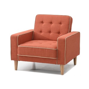 Sillón Individual Cuadrado GSD68008, Cómodo y Reclinable, Tapizado en Cuero Genuino y Tela Multicolor, para Hogar u Oficina - Product Image 4