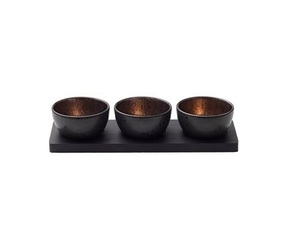 Serveur de fruits secs de conception fantastique Serveur de desserts en aluminium et en bois avec plateau Serveur de desserts de la meilleure qualité - Product Image 1