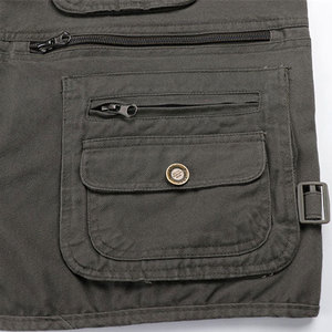 Léger écologique haut hommes sans manches multi-poches gilet achat en ligne Article Pakistan vente coton chasse gilet - Product Image 4