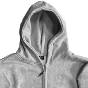 Premium <b>Grey</b> <b>Zip</b> <b>Up</b> <b>Hoodie</b> for <b>Men</b> Heavyweight Cotton Fleece Full Zipper Hooded Sweatshirt Casual Streetwear - Product Image 4