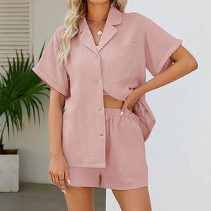 Conjunto de dos piezas superior con diseño personalizado al por mayor, pantalones cortos de verano para mujer, ropa deportiva de alta calidad, ropa de gimnasio, conjunto corto - Product Image 2