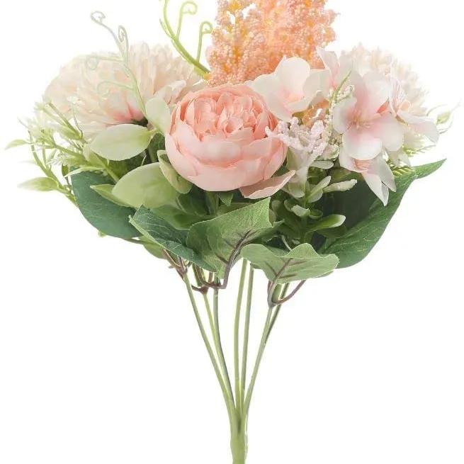 flowers decorative centerpiece flowers/Wedding bouquet wholesale artificial rose flower bouquet/ Wedding flowers for decoration