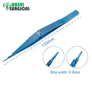 Juego de Instrumentos Quirúrgicos Oftálmicos Manuales de Acero Inoxidable para Trabeculectomía o Vitreo-retinal, Ancho de Mordida 1.2 mm - Product Image 2