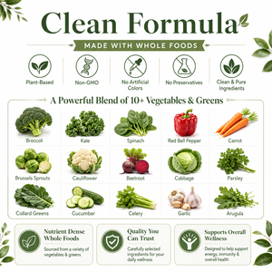 Cápsulas de Vegetales Verdes en Polvo, Mezcla de Alimentos Integrales con Vitaminas A <span class=keywords><strong>y</strong></span> C, Hierro, Espinaca, Brócoli, Kale, Espirulina <span class=keywords><strong>y</strong></span> Chlorella, OEM - Product Image 3