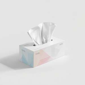 Caja de pañuelos faciales de lujo de 3 capas con etiqueta privada, pulpa de madera virgen de alta absorción para uso en oficinas y hoteles - Product Image 5