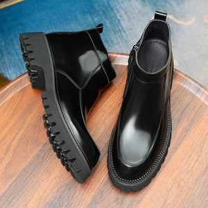 รองเท้าหนังชั้นบนสุดสำหรับธุรกิจ รองเท้าหนังผู้ชายแบบคลาสสิก รองเท้าอ็อกซ์ฟอร์ดแบบทางการ พื้นรองเท้าดูดซับแรงกระแทก เหมาะสำหรับใส่ทำงานในออฟฟิศ - Product Image 2