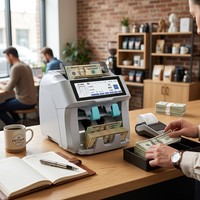 Machine de comptage de devises ST-4520, compteur de monnaies multi-devises, détecteur de contrefaçon UV MG IR, compteur de valeur, écran tactile, imprimante