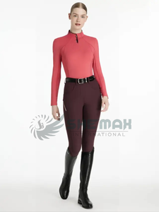 เสื้อเชิ๊ตขี่ม้าสำหรับผู้หญิง, เสื้อเชิ๊ตขี่ม้าแห้งเร็วระบายอากาศได้ดีมีสี่ทางยืดน้ำหนักเบาสวมใส่สบายและบางเฉียบ - Product Image 3