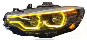 Faros Delanteros Estilo SJC IKON V2 para <span class=keywords><strong>BMW</strong></span> Serie 4 M4 F32 F80 F82 2013-2018, Triple Color Amarillo Blanco Rojo 430i 435i <span class=keywords><strong>440i</strong></span>, Luces para Automóvil - Product Image 3