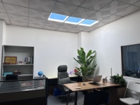 Panneau LED intelligent encastré ultra-plat 48 mm bleu ciel avec contrôle via application Wi-Fi