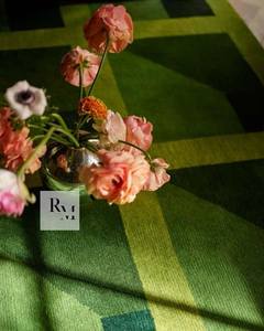 Garden Maze Green Hand <b>Tufted</b> <b>Rug</b> Handmade Carpets for Home, Bedroom, Office, Living Room, Hall - Product Image 5