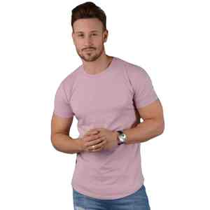 Camisetas de cuello redondo de peso pesado para hombre, Camiseta de algodón con cuello redondo impresa personalizada de 250gsm, diseño de ropa de calle lisa - Product Image 1