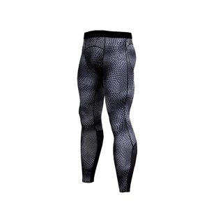 Leggings de compression pour hommes de style tendance pleine longueur Spandex/Polyester antibactérien séchage rapide respirant de haute qualité personnalisé - Product Image 5