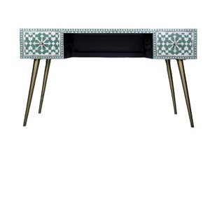 Taburete con incrustaciones de hueso hecho a mano indio de lujo, mesa auxiliar, nuevo diseño, muebles para el hogar, gabinete de madera personalizable - Product Image 2