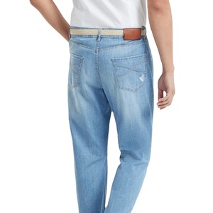 กางเกงยีนส์ทรงหลวมคุณภาพสูงสำหรับผู้ชายและผู้หญิงชุดสตรีทแบบสั่งทำพร้อมเทคนิคการซักสำหรับฤดูใบไม้ร่วงและฤดูหนาว - Product Image 2