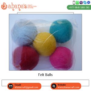Premium Quality Large Handmade Wool Felt Ball Modern Home Art Decorative Home Decor Direct Factory Best Color Shades - Product Image 2