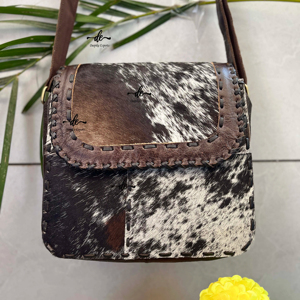 กระเป๋าถือหนัง Cowhide ลายตะวันตกกระเป๋าถือหลายใช้ผมบนหนังซ่อนขนสไตล์ร้อนขายสลิงกระเป๋าช้อปปิ้งกระเป๋าผู้หญิง - Product Image 1