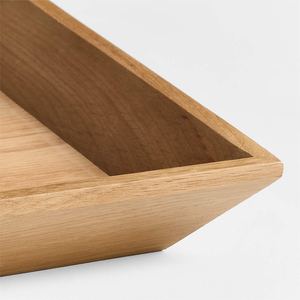 Juego de Bandejas de Madera Rectangulares Largas Hechas a Mano Naturales de Primera Calidad con Diseño Curvo para Decoración del Hogar, Hotel, Restaurante y Regalo - Product Image 4