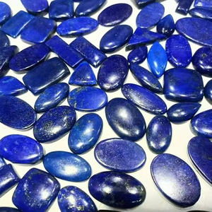 Cabujón de piedras preciosas de lapislázuli, cabujón de lote al por mayor por peso con diferentes formas y cabujón de tamaño utilizado para la fabricación de joyas - Product Image 1