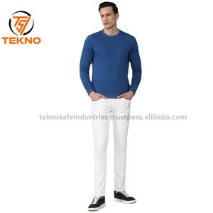 100% sudaderas de algodón con cuello redondo de lana gruesa de invierno con estampado personalizado de diseñador sólido logotipo bordado para hombres OEM - Product Image 2