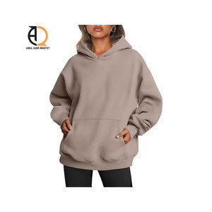 Sudadera con Capucha Extra Grande de Felpa para Mujer, Talla Grande - Product Image 4