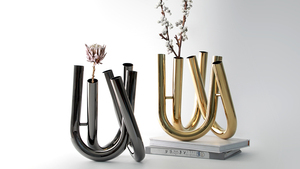 Table décorative en métal en forme d'aluminium, artisanat de décoration pour la maison, couleur noir + blanc avec personnalisation disponible - Product Image 3