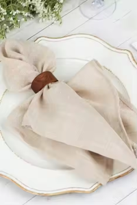 Servilletero para mesa de comedor, de madera servilletero, anillos decorativos para Decoración de mesa, producto - Product Image 2