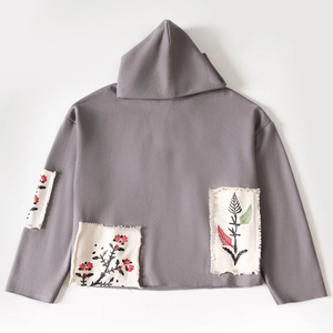 เสื้อสเวตเตอร์แบบสวมศีรษะของผู้หญิงเสื้อสเวตเตอร์แบบสวมหัวมีฮู้ดโอเวอร์ไซส์หนาอบอุ่นผ้าฟลีซทรงหลวมเสื้อผ้าสำหรับฤดูหนาวสไตล์ใหม่2024 - Product Image 2