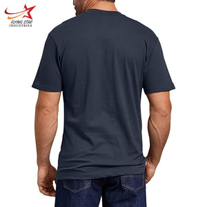 Camiseta extragrande de manga corta con refrigeración personalizada para hombre, ropa de punto de color sólido con serigrafía - Product Image 2