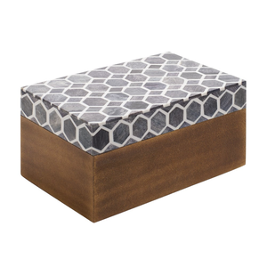 Caja de almacenamiento de joyería designable con incrustaciones de hueso personalizadas, embalaje de joyería ecológico para protección - Product Image 5