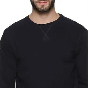 Sweat-shirts à col rond pour homme, 250g coton + polyester, 6 couleurs, coupe-vent, écologiques, logo personnalisé - Product Image 1