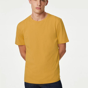 Camiseta básica de cuello redondo con corte atlético, camiseta de manga corta con diseño sólido en blanco para hombre - Product Image 6