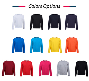 Personalizado de alta calidad de poliéster bordado de lana de algodón de cuello redondo liso sudadera XL tamaño hombres y mujeres sudadera de lana - Product Image 4