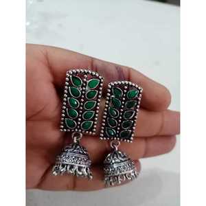 Pendientes de Moda Cuadrados Jhumki - Product Image 3