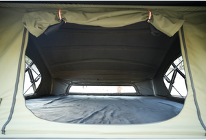 Tente de toit noire à ouverture automatique rapide pour 1-2 personnes, imperméable quatre saisons, pour camping, type trigone/V au sol - Product Image 4