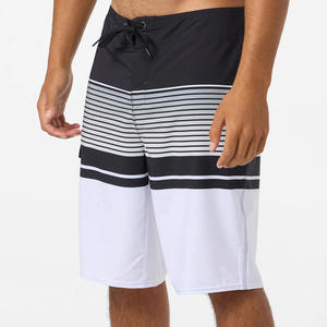 2026 Men's Eco-friendly Solid Pattern Boardshorts Vintage Streetwear Hot Shorts for Beach Surf & <b>Swimming</b> Comfortable Trunks - Product Image 3