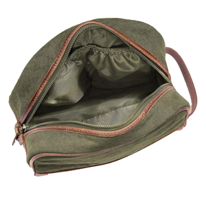 Bolsa de Cosméticos de Viaje de Lona Moderna y de Gran Capacidad para Hombre, Personalizable, Portátil, para Artículos de Tocador, con Cierre de Cremallera Impermeable y Plegable - Product Image 4