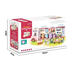 EPT jeu de rôle fast food touring camion de transformation restaurant jouet maison de poupée <span class=keywords><strong>camping</strong></span> van voiture jouet avec musique et lumière - Product Image 3