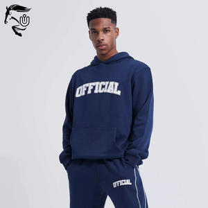 Survêtement d'hiver deux pièces de haute qualité pour hommes, tissu polaire de couleur unie, logo personnalisable, nouveauté, pantalon de survêtement imprimé décontracté - Product Image 6