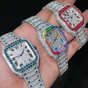 Luxury VVS Skeleton Moissanite <b>Watch</b> | Iced Out Presidential | Wholesale Diamond Tester - Product Image 2