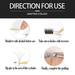 Venta al por mayor superventas tijeras belleza volumen pinzas para pestañas Venta caliente pinzas para pestañas de acero inoxidable con punta puntiaguda - Product Image 5