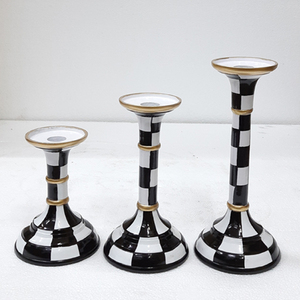 Portavelas chapado en oro con forma única de Metal de aluminio, estilo elegante, decoración de iluminación de lujo para el hogar usada - Product Image 4