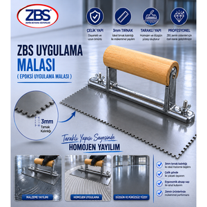 Espátula de Acero ZBS de 3 mm para Aplicación de Revestimiento Epóxico para Pisos - Product Image 1