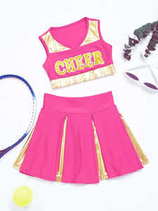 Conception de sublimation personnalisée uniforme de pom-pom girl vêtements de pom-pom girl cheerleading bon marché fournisseur de tenues d'équipe - Product Image 4