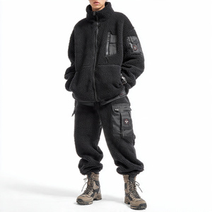 Chaqueta de Forro Polar con Bolsillo en el Pecho, Chaqueta de Invierno con Cremallera para Hombre, Chaquetas de Forro Polar Sherpa para Niños - Product Image 6