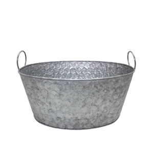 Nouveaux pots de jardinière en fer décoratifs en relief gris oxidase métal Pot de fleur utilisation pour la maison et l'hôtel décor de table - Product Image 1