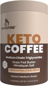 Café instantané Rapidfire Keto, saveur caramel macchiato, 7,93 onces (255 g), 15 portions - Product Image 3