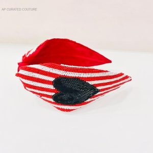 แถบผ้าโพกหัวปักลูกปัดหลากสีงานฝีมือสวยงามสำหรับงานปาร์ตี้ค็อกเทลกลางคืนผ้าคาดผมงานฝีมือระบายอากาศ - Product Image 5